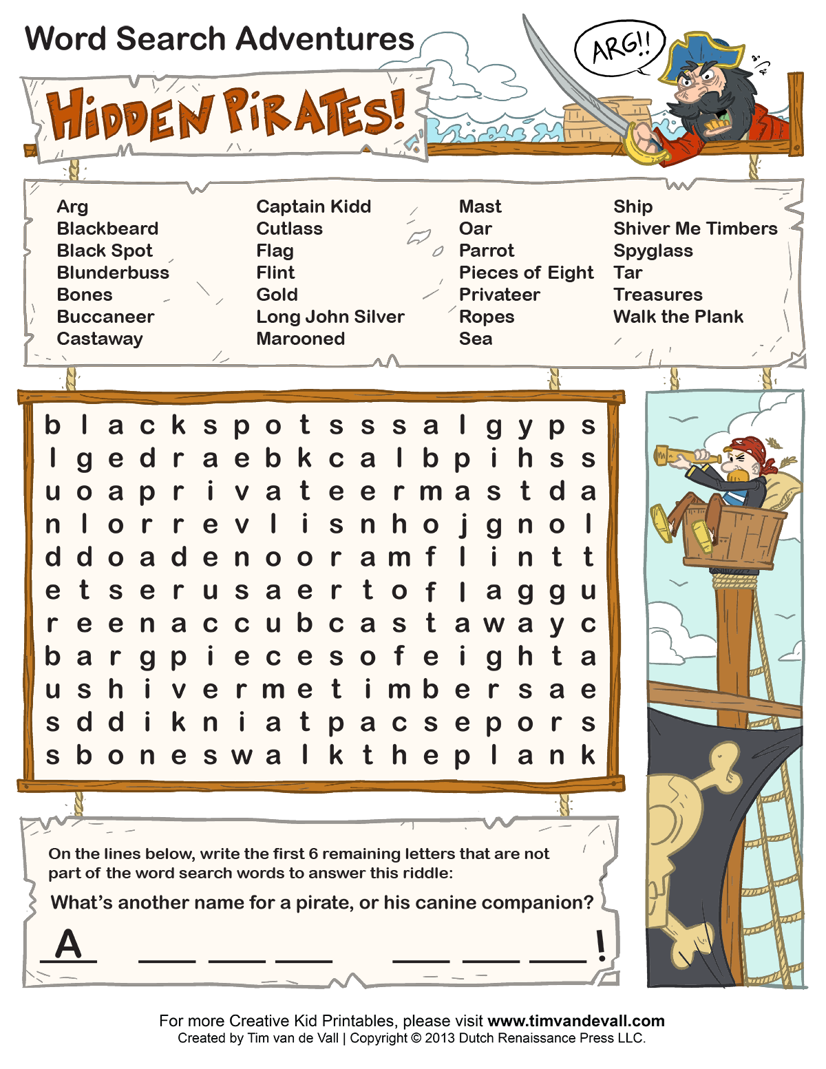 Free Printable Kindergarten Word Search Worksheets