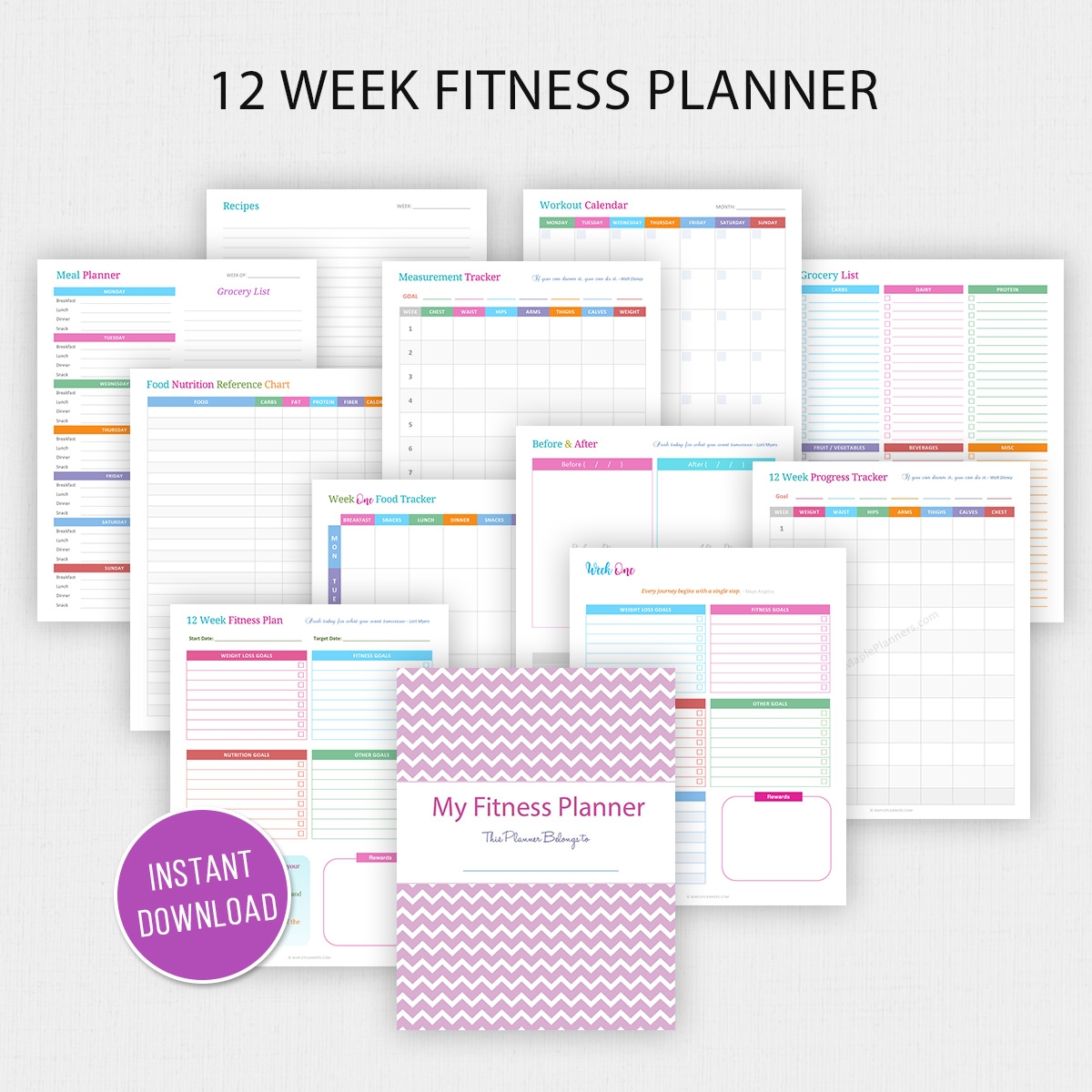 Free Printable Fitness Worksheets