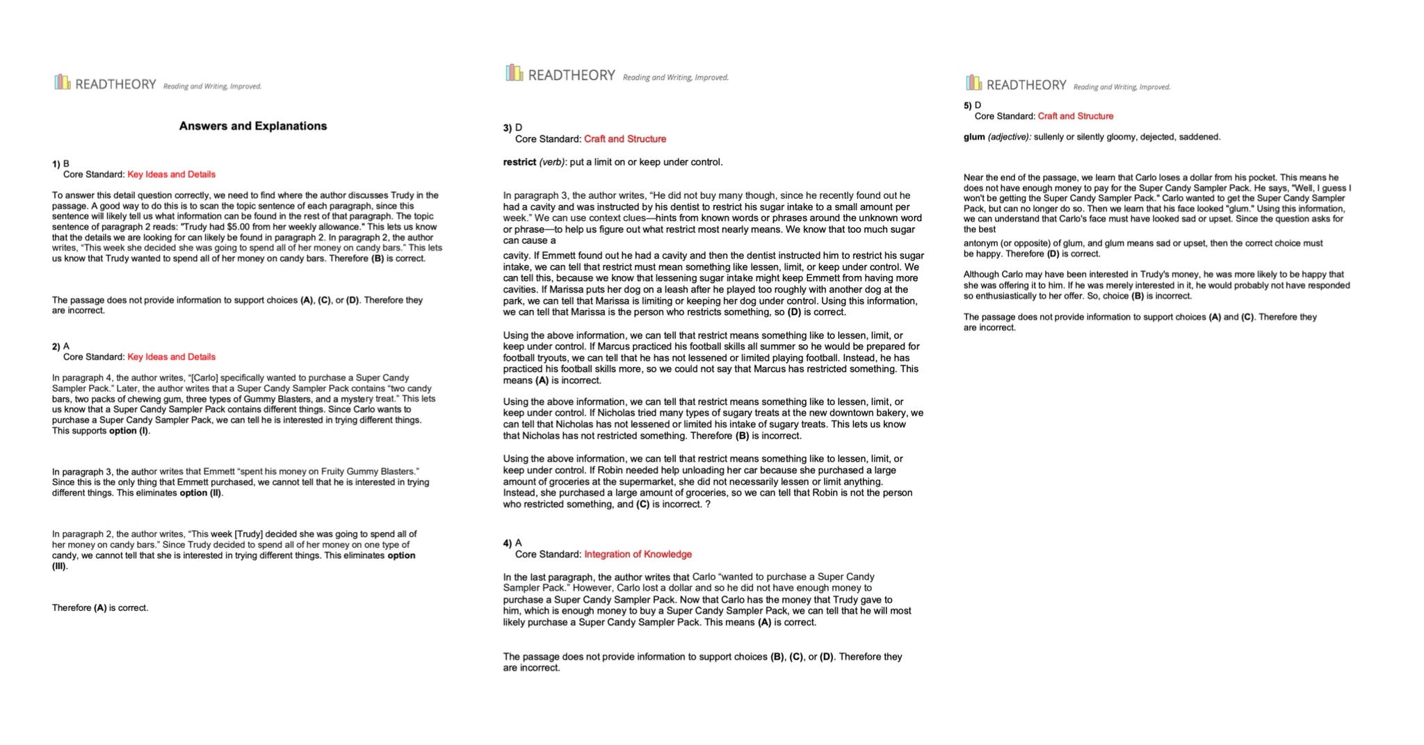 Free Reading Comprehension Worksheets For Grades 1 12 ReadTheory