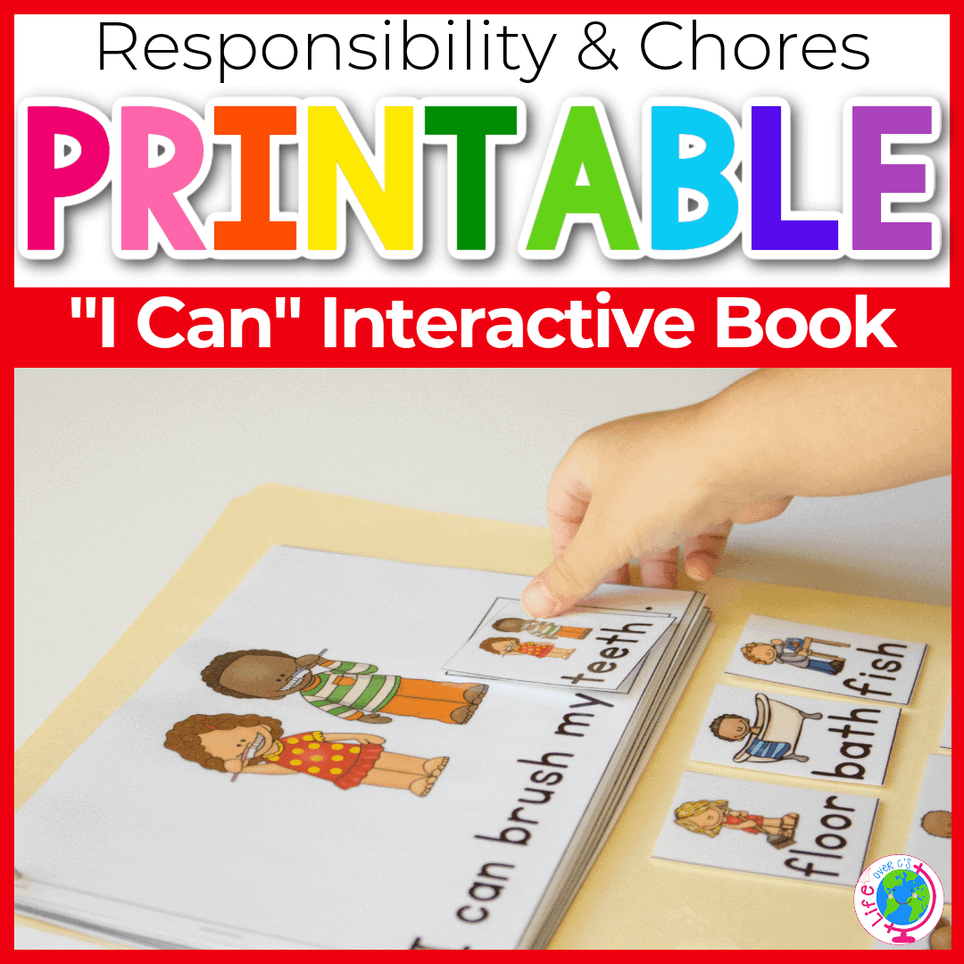 Free Responsibility Interactive Book For Preschoolers