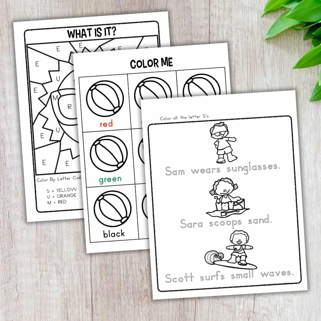 Summer Printables For Preschoolers