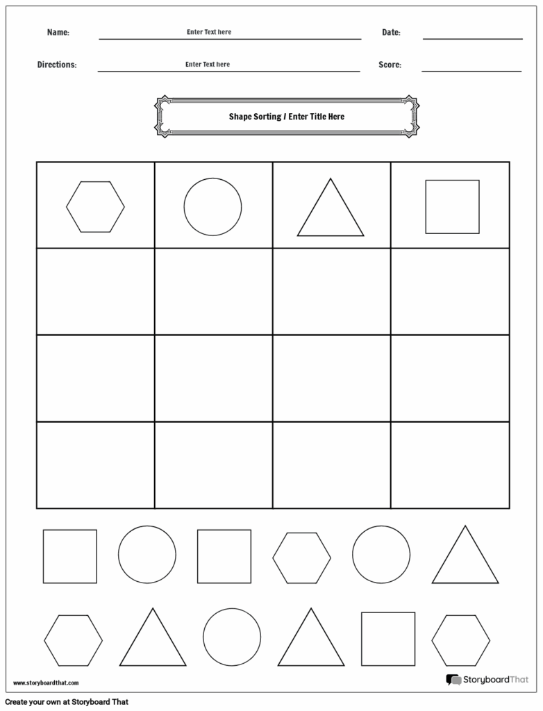 Free Printable Math Sorting Worksheets - Worksheets Template Free