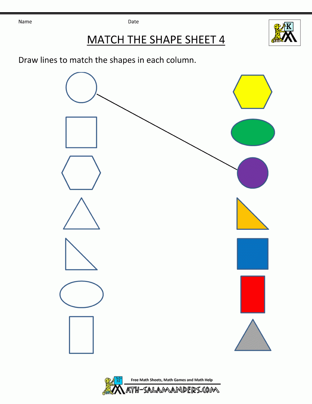 Free Preschool Shape Printables