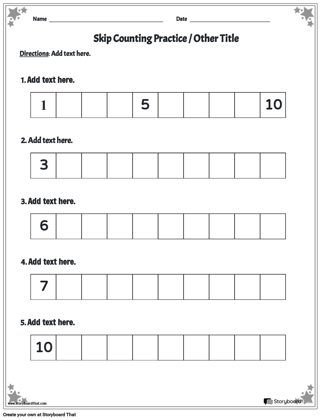 Free Skip Counting Worksheets For Kindergarten