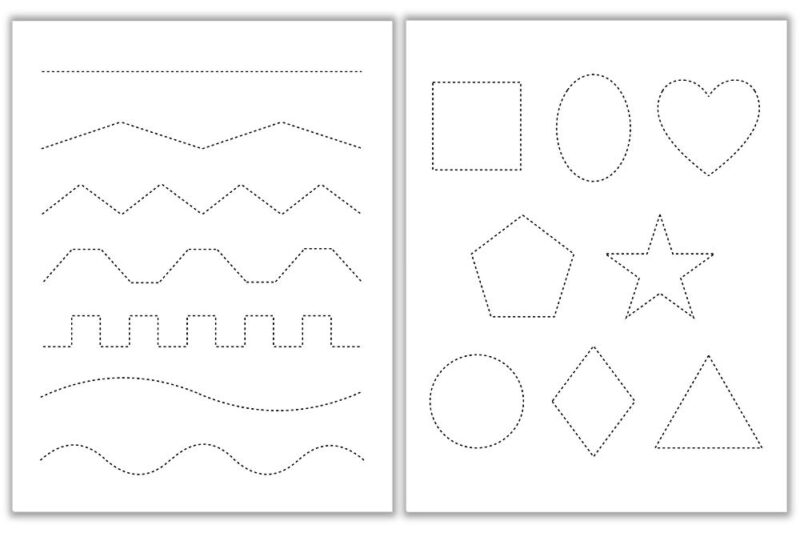 Free Printable Trace Worksheets
