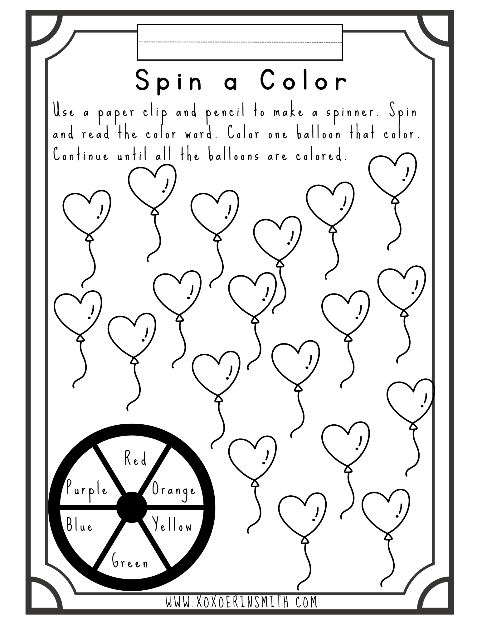 FREE Valentines Day Educational Printables For Kids Worksheets Library