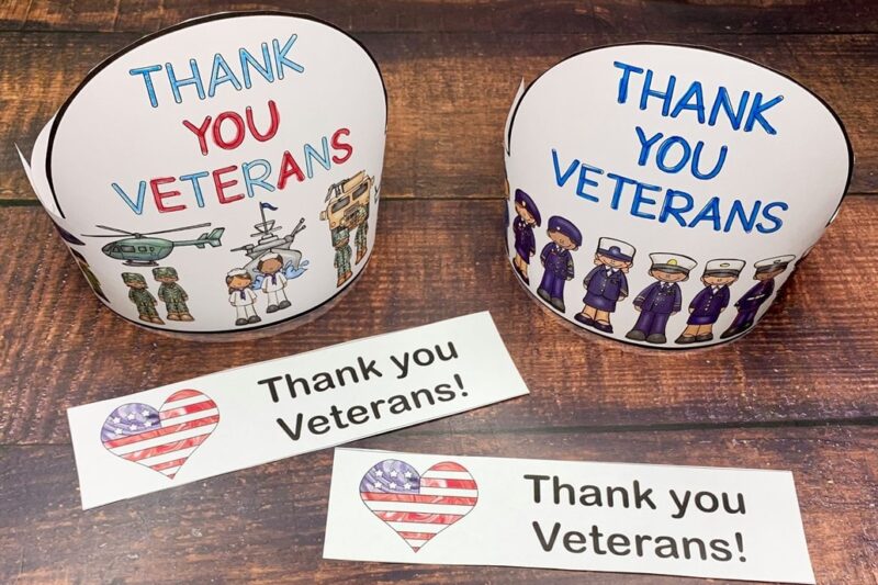 Veterans Day Preschool Crafts Printable
