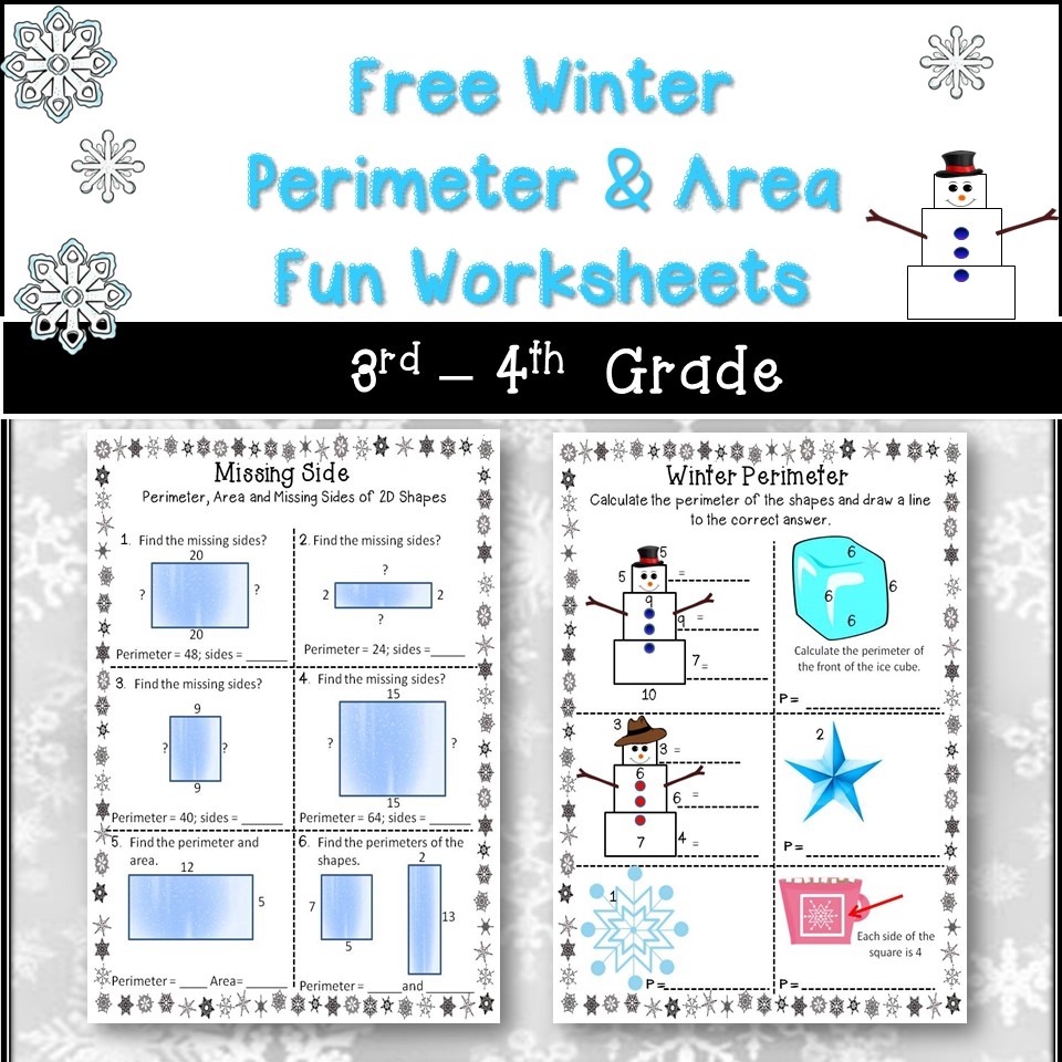Free Printable Area And Perimeter Worksheets