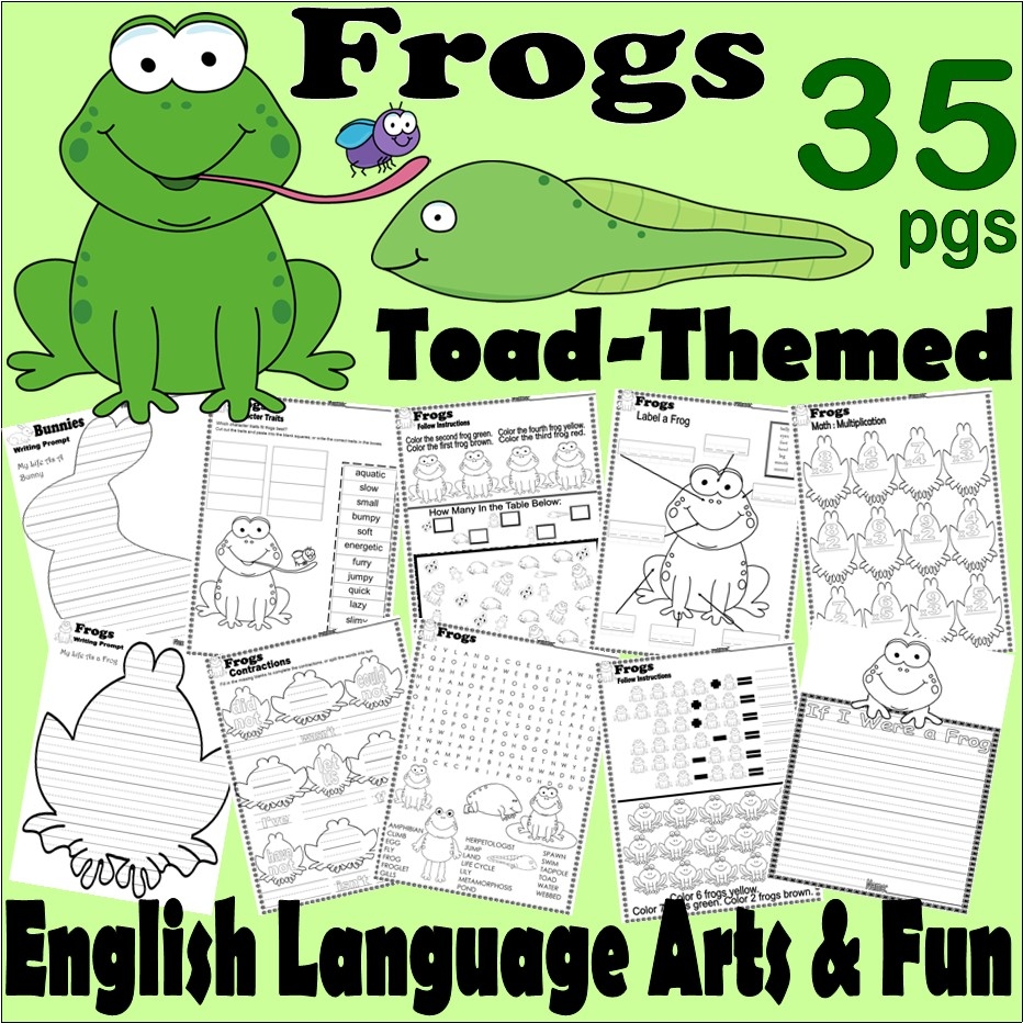Free Printable Frog Worksheets