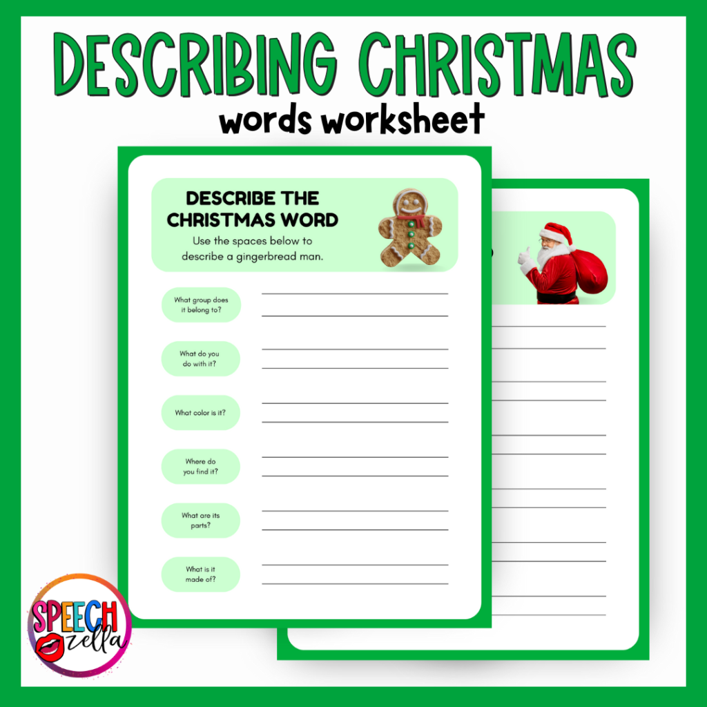 Fun And Free Christmas Speech Therapy Activities Speechzella