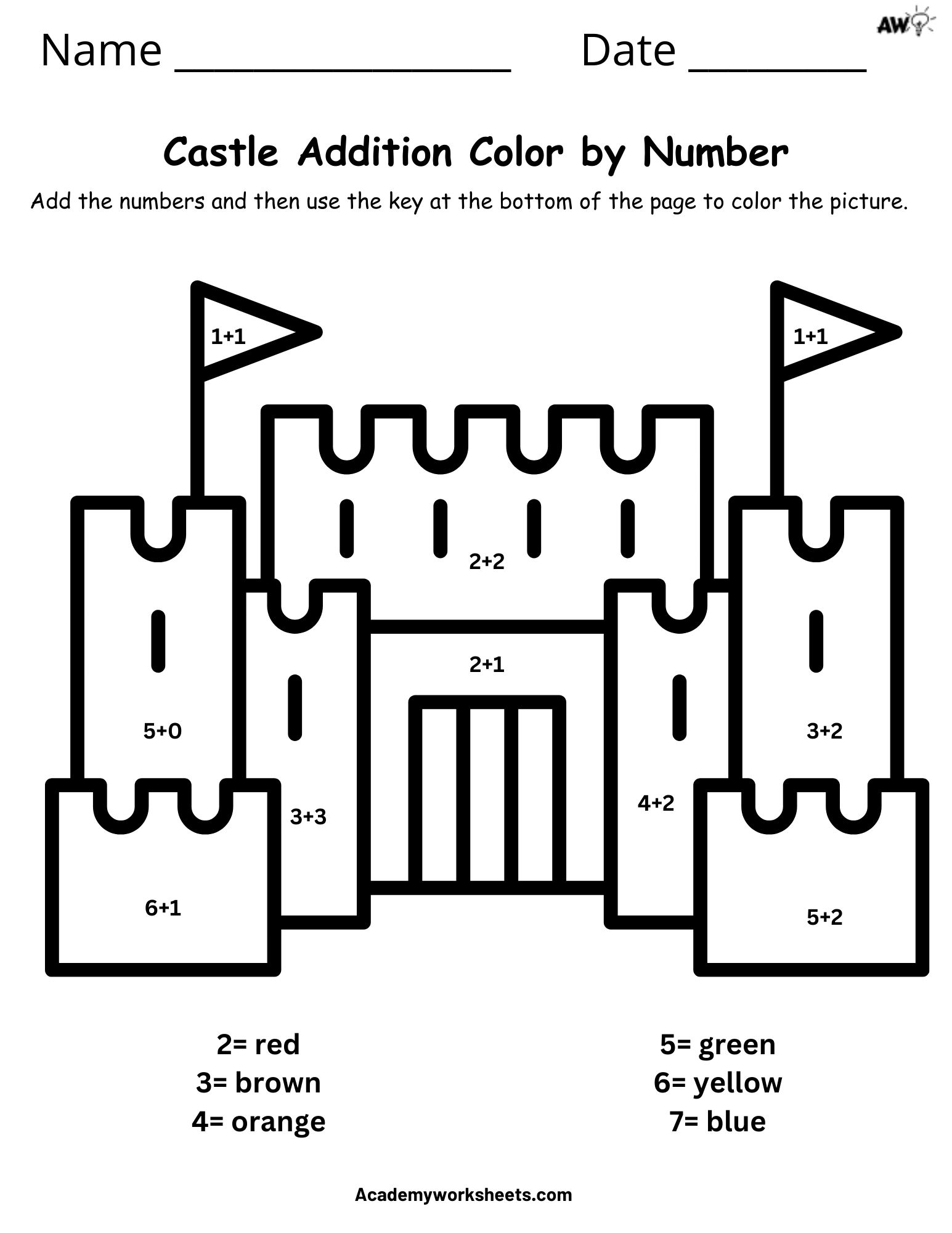 Coloring Math Addition Worksheets Coloring Math Addition Worksheets
