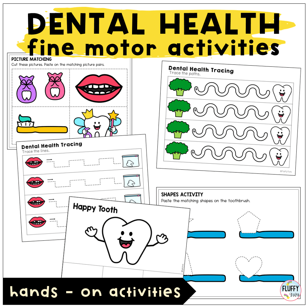Fun Dental Health Lesson Plan For Toddler And Preschool With 3 Main Activities FluffyTots