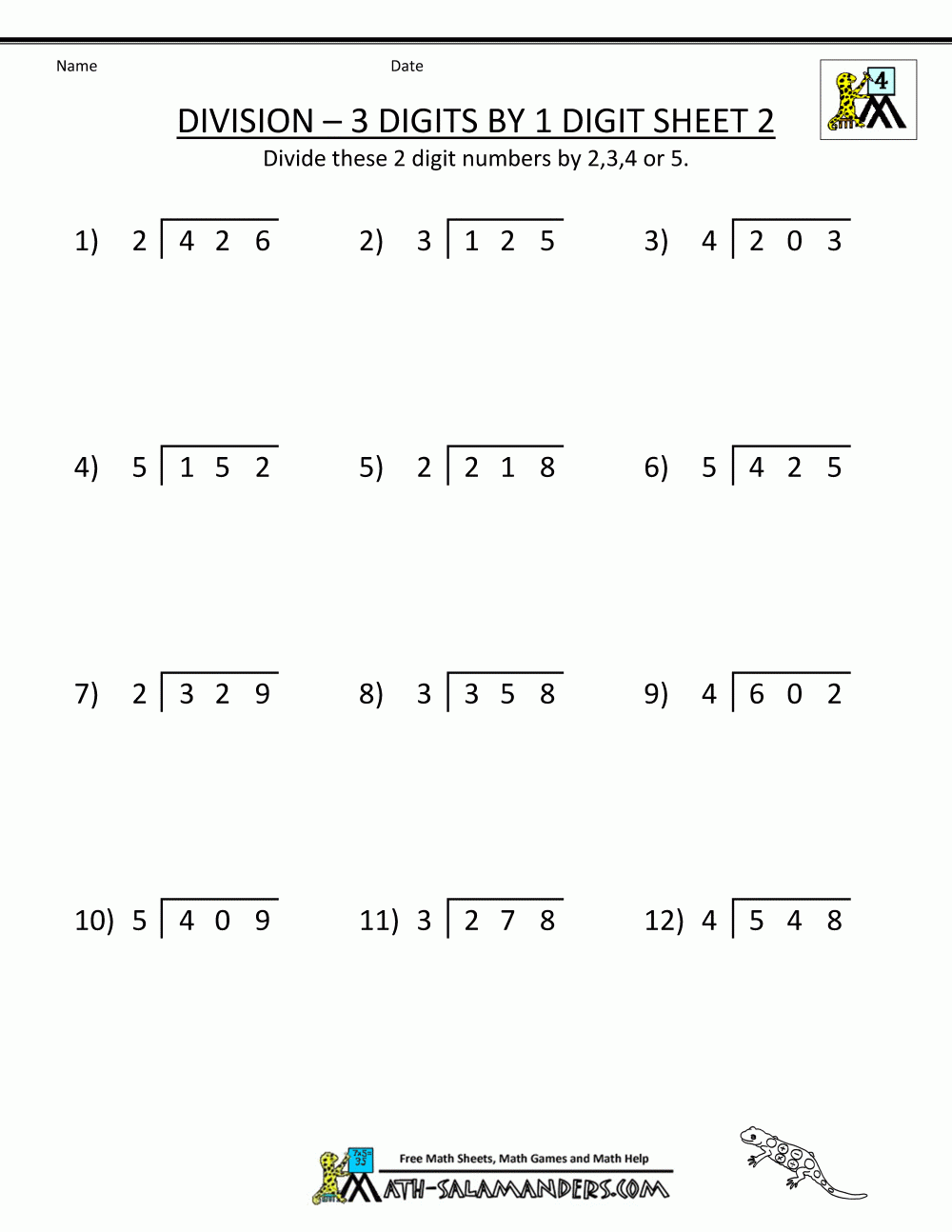 Fun Division Worksheets For 4th Graders Engaging Math Practice