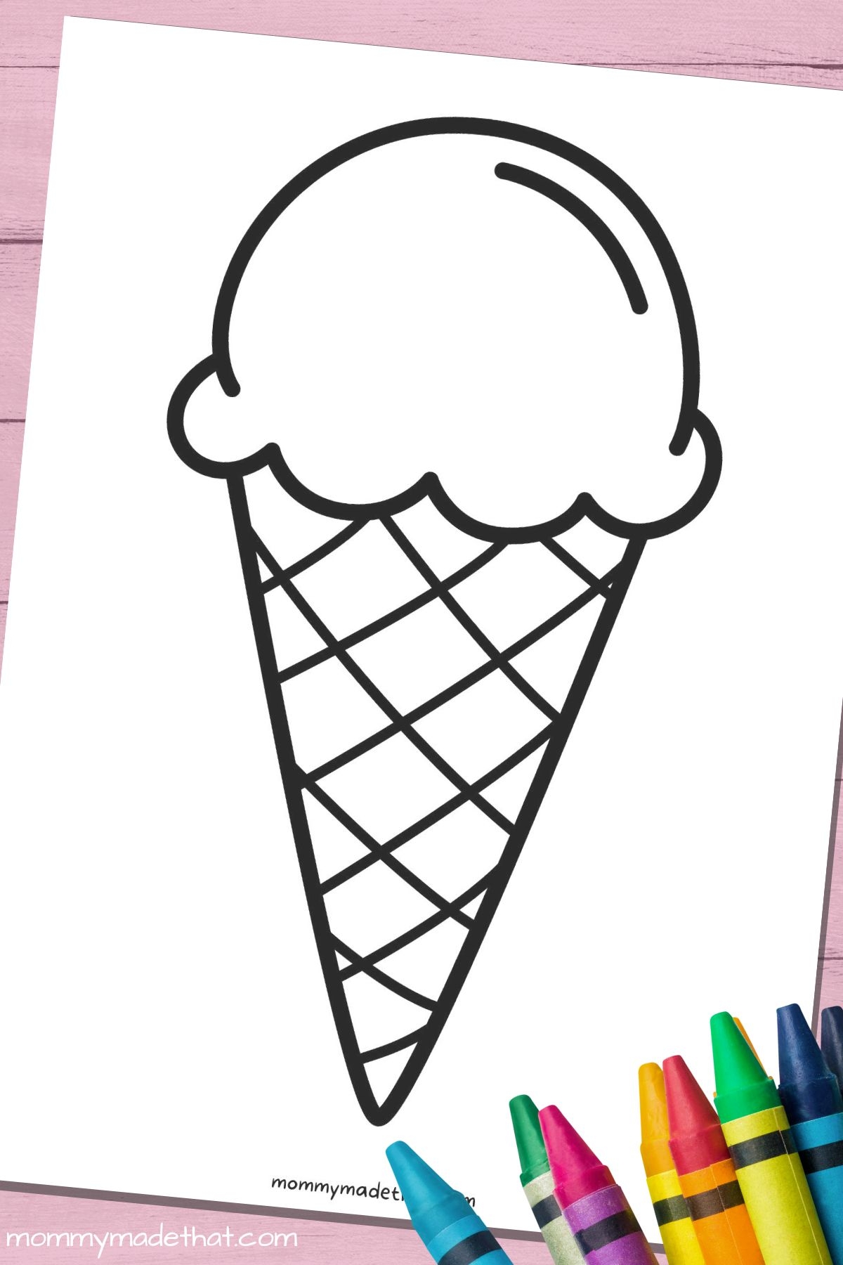 Fun Ice Cream Cone Templates For Crafts U0026 Coloring Worksheets 