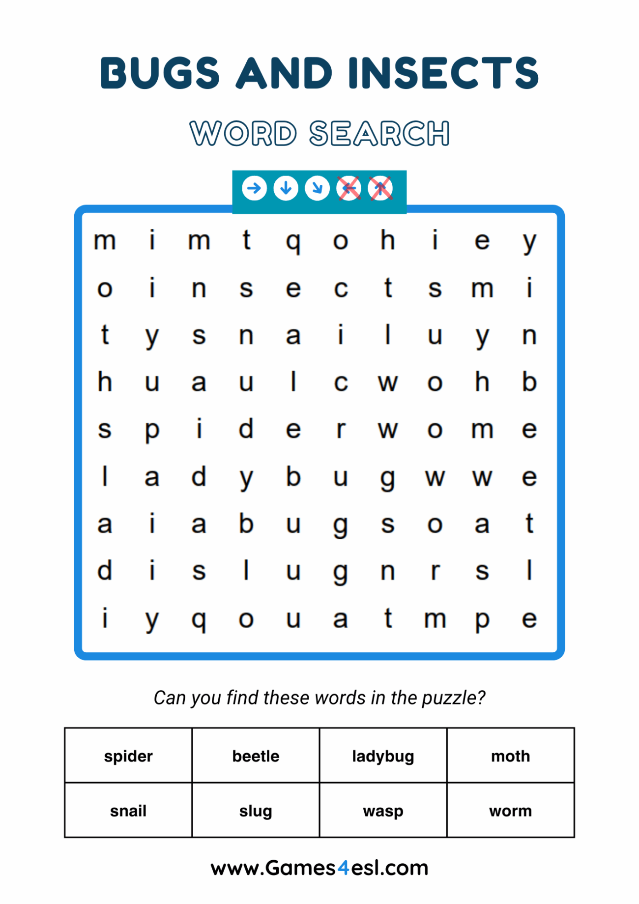 Grade 2 Word Searches Games4esl