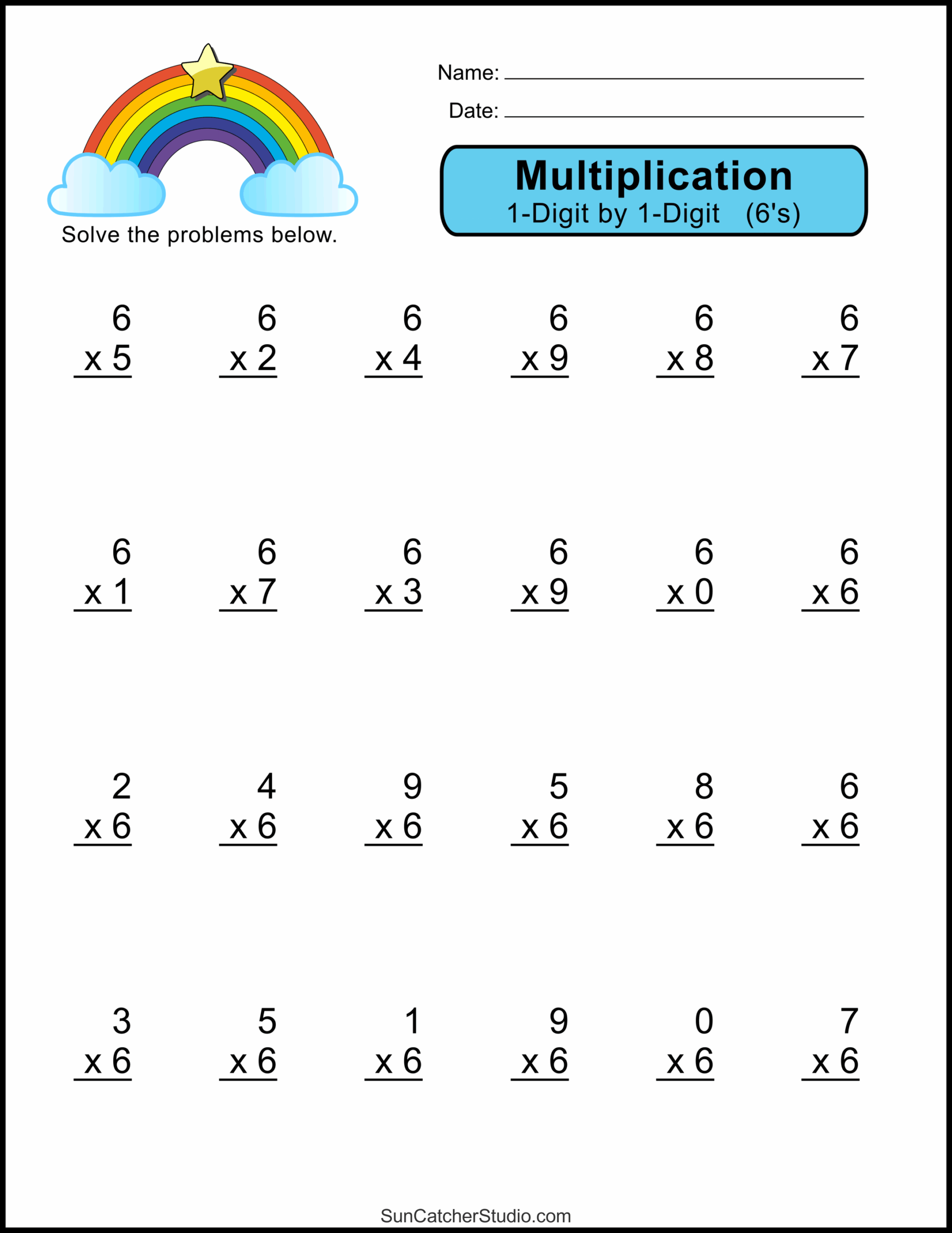 Grade 3 Multiplication Worksheets Free Printables Math 