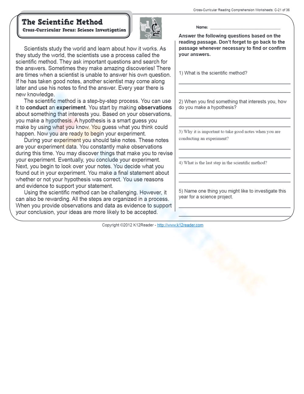 Grade 3 Scientific Method Worksheets 2024 Worksheets Library