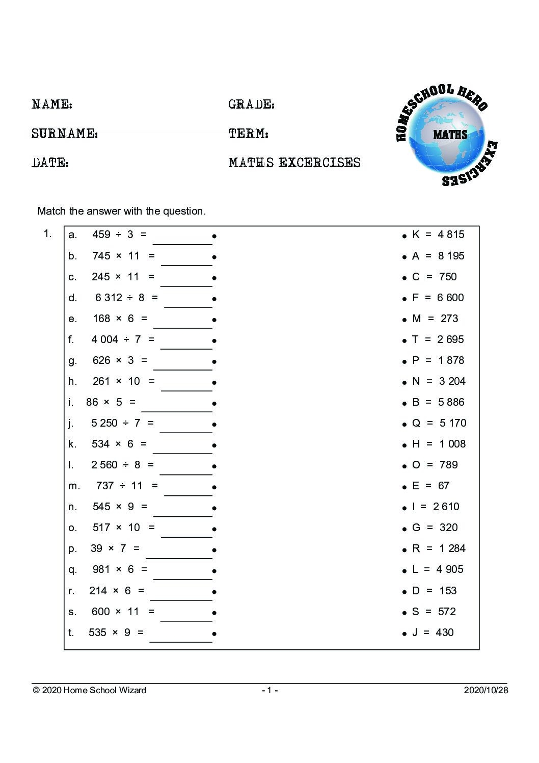 Class 4 Maths Worksheets Pdf Class 4 Maths Worksheets Pdf