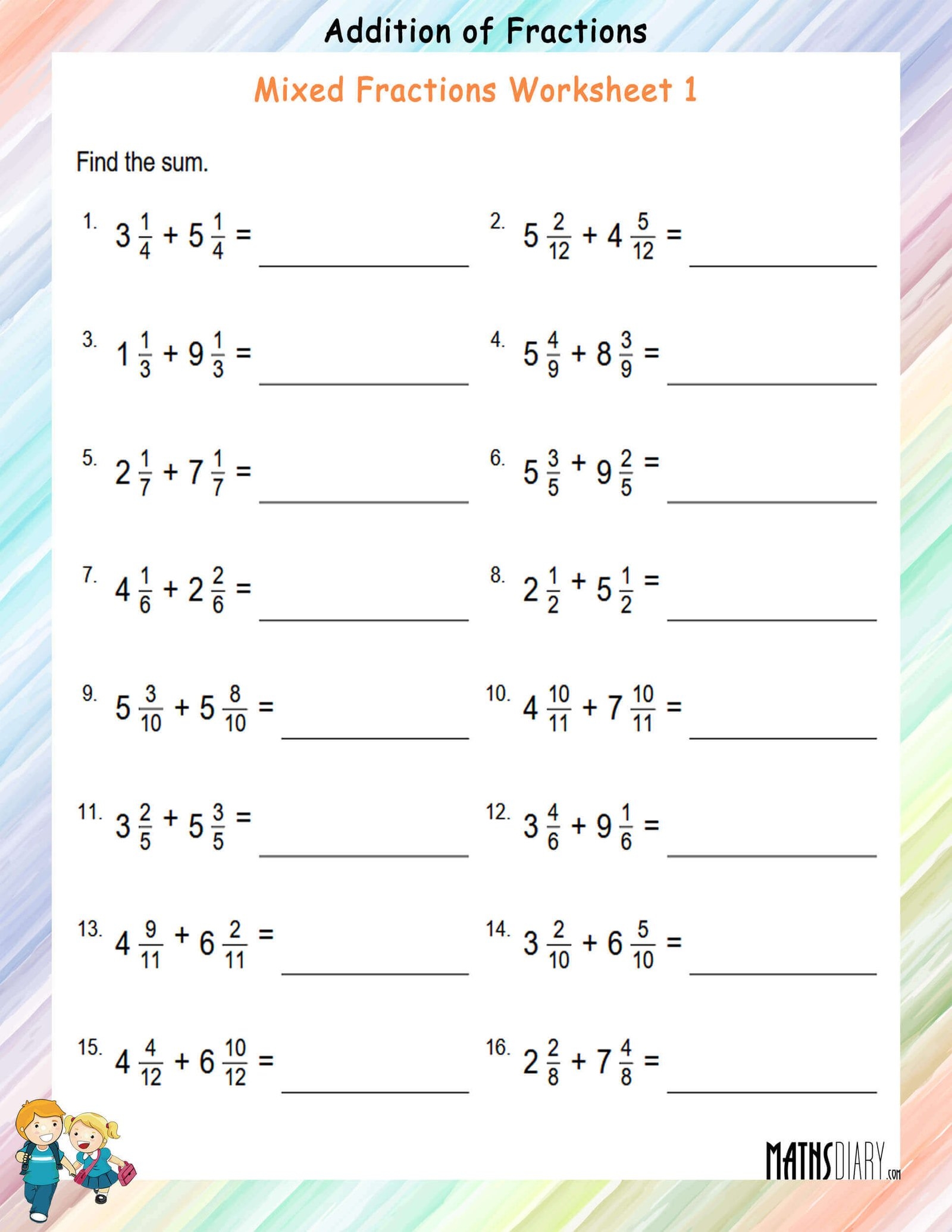Grade 5 Math Worksheets Grade 5 Math Worksheets