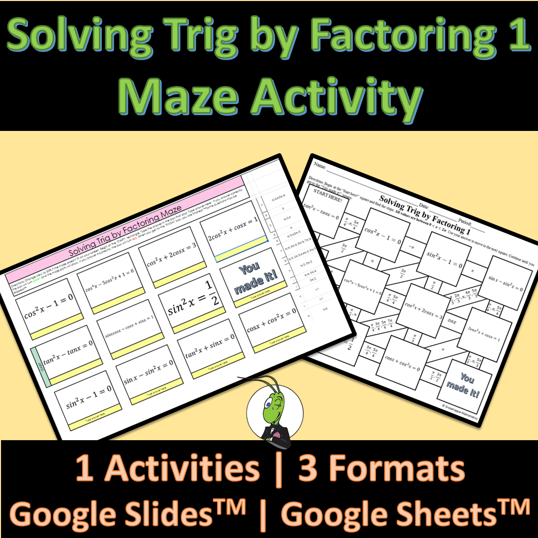 Graphing Slope Intercept Form Maze Activity Digital And