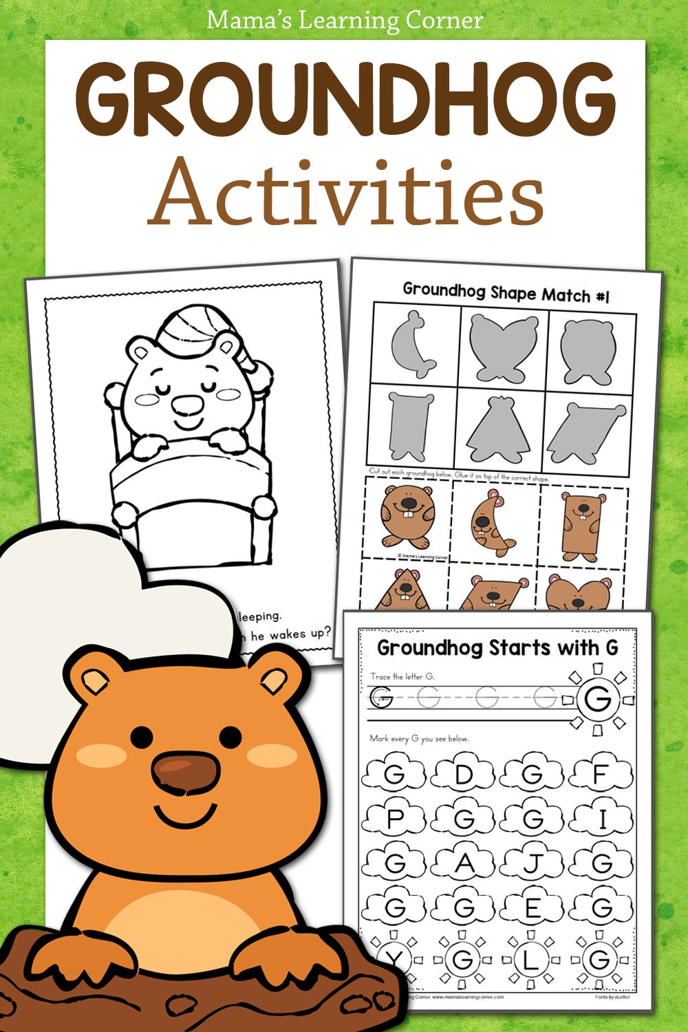 Groundhog Day Worksheets And Activities Mamas Learning Corner Groundhog Day Worksheets And Activities Mamas Learning Corner