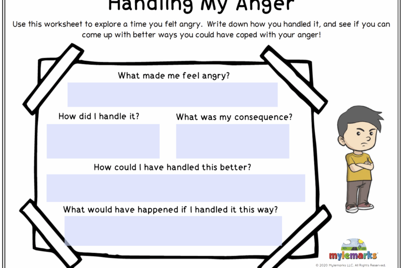 Free Printable Anger Worksheets