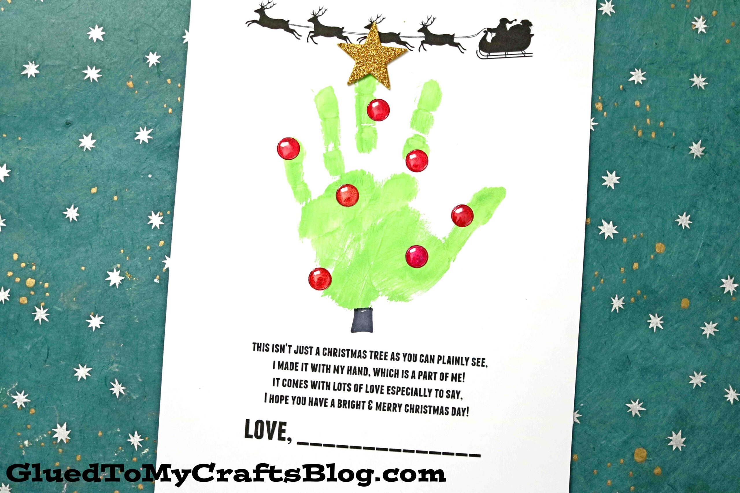 Handprint Holiday Poems For Christmas