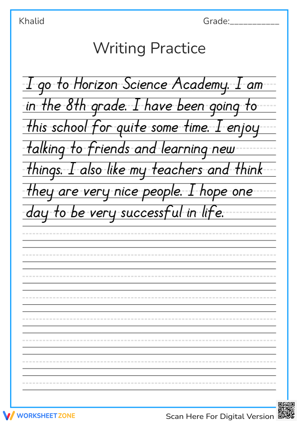 Handwriting Worksheets 2025
