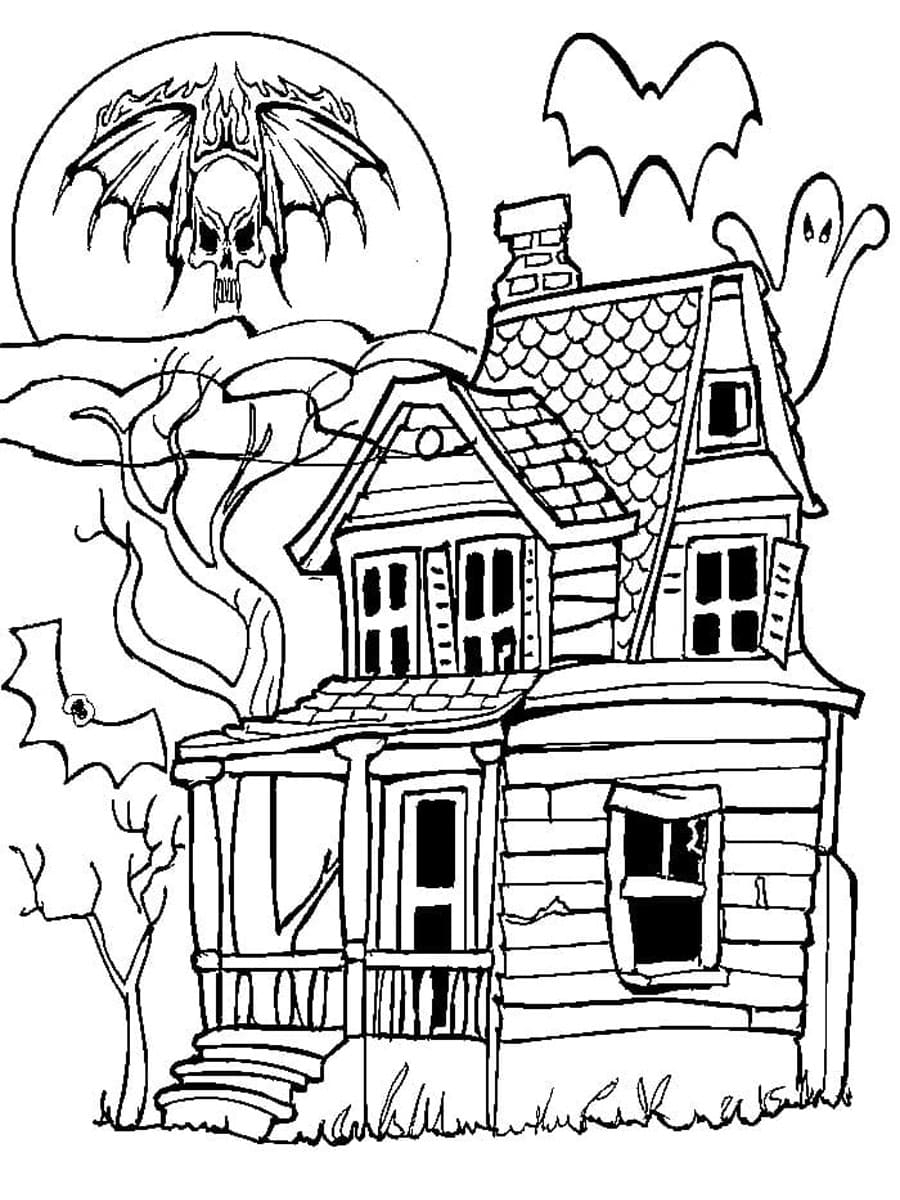 Haunted House Printable For Preschool
