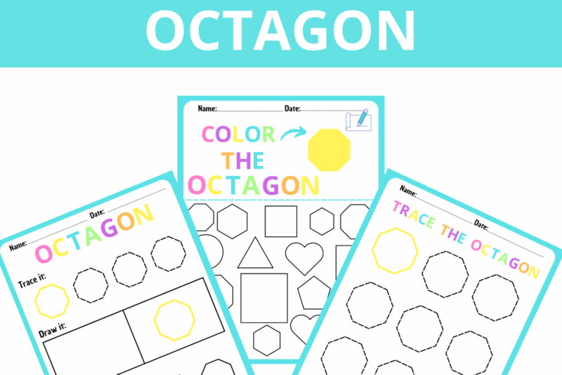 Free Hexagon Worksheets For Kindergarten
