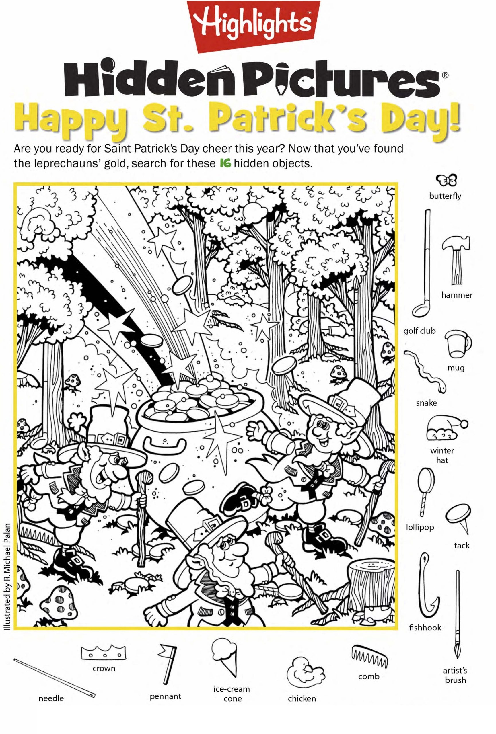 Highlights Hidden Pictures Printable 123 Worksheets Highlights Hidden Pictures Printable 123 Worksheets