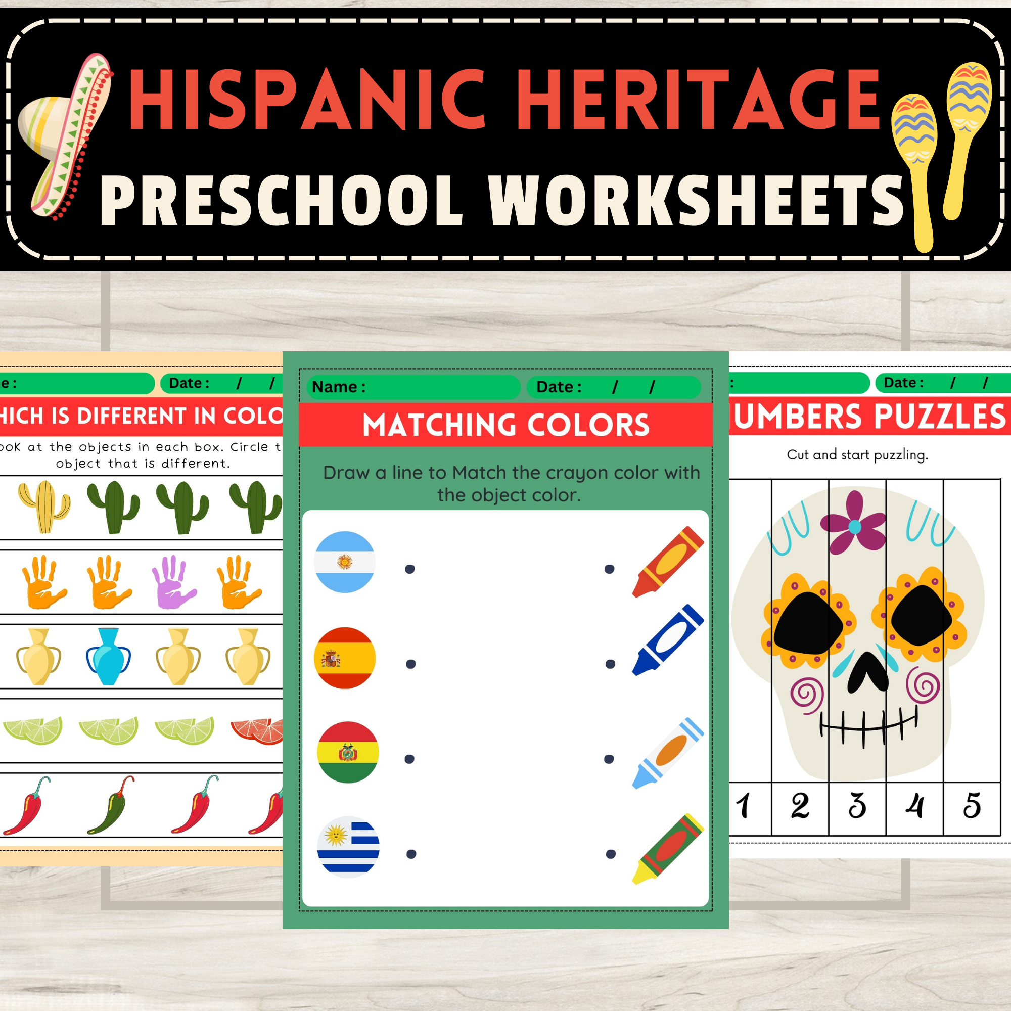 Hispanic Heritage Month Preschool Worksheets Activities For Cultural Learning