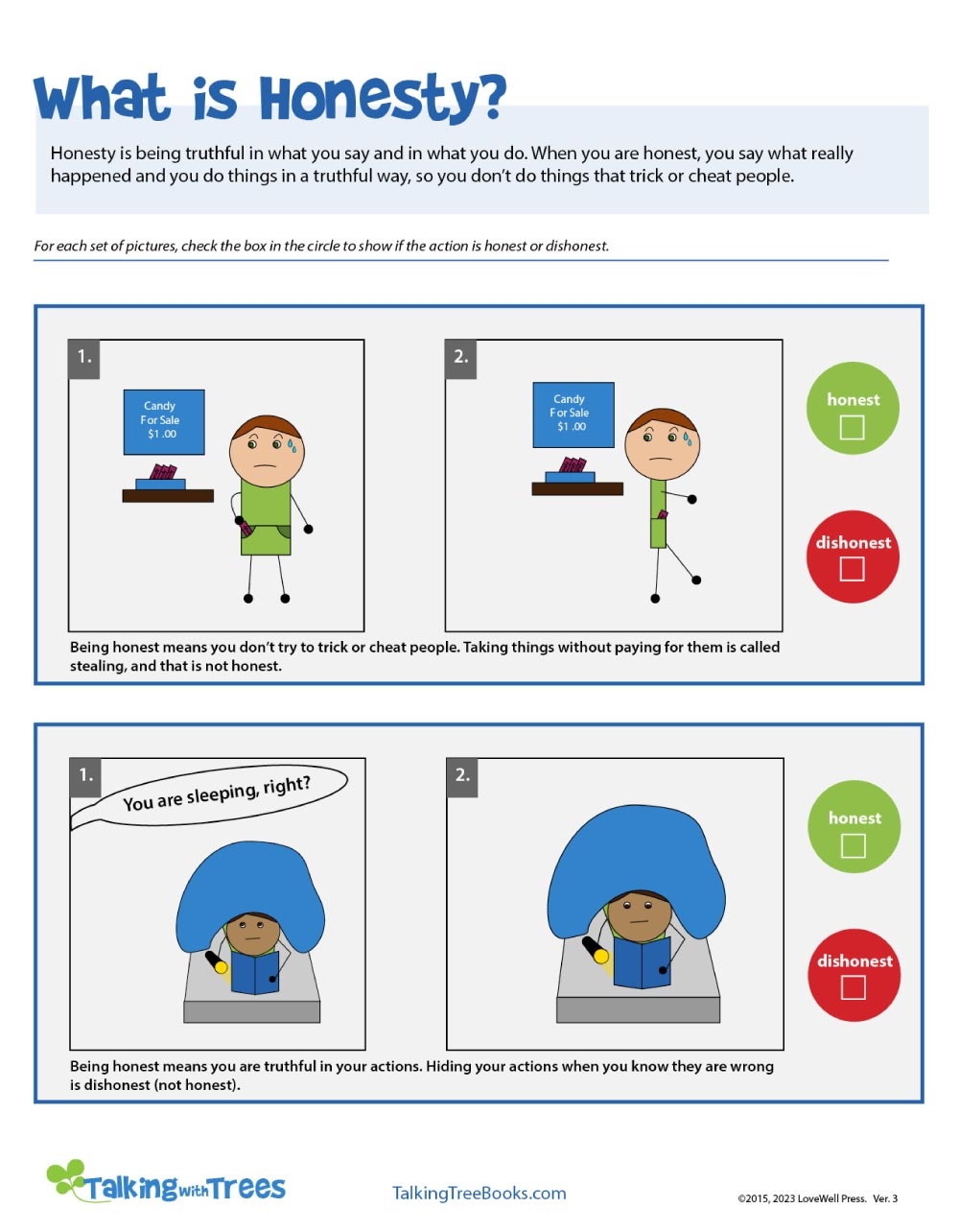 Free Printable Honesty Worksheets For Kids