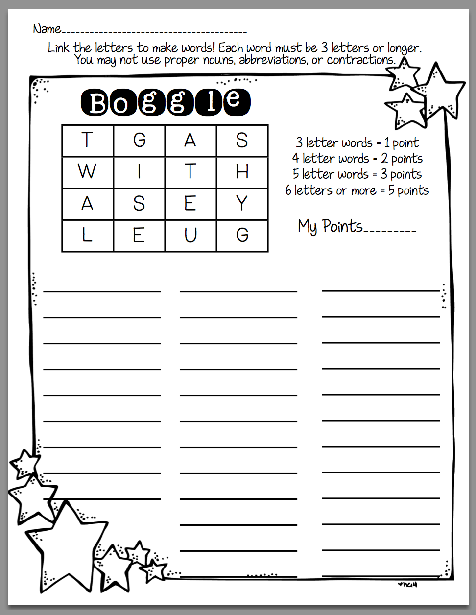How To Use Boggle In Word Work Sunny Days In Second Grade