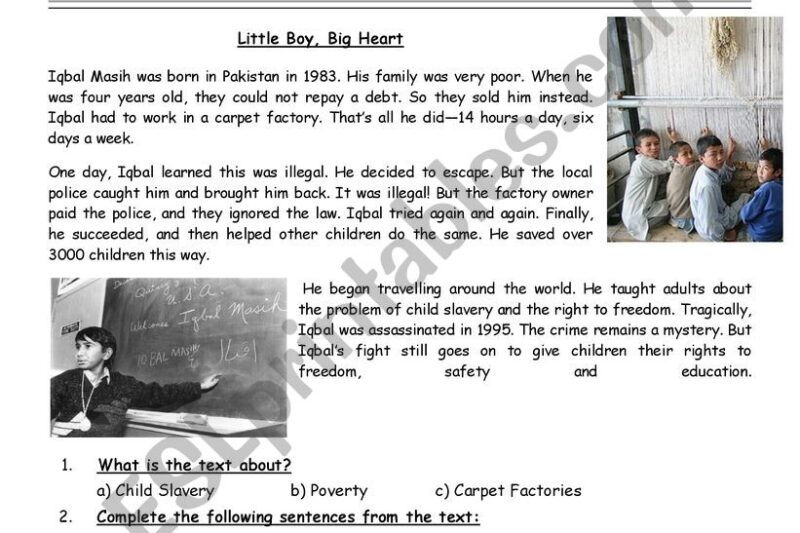 Civil Rights Reading Comprehension Worksheets