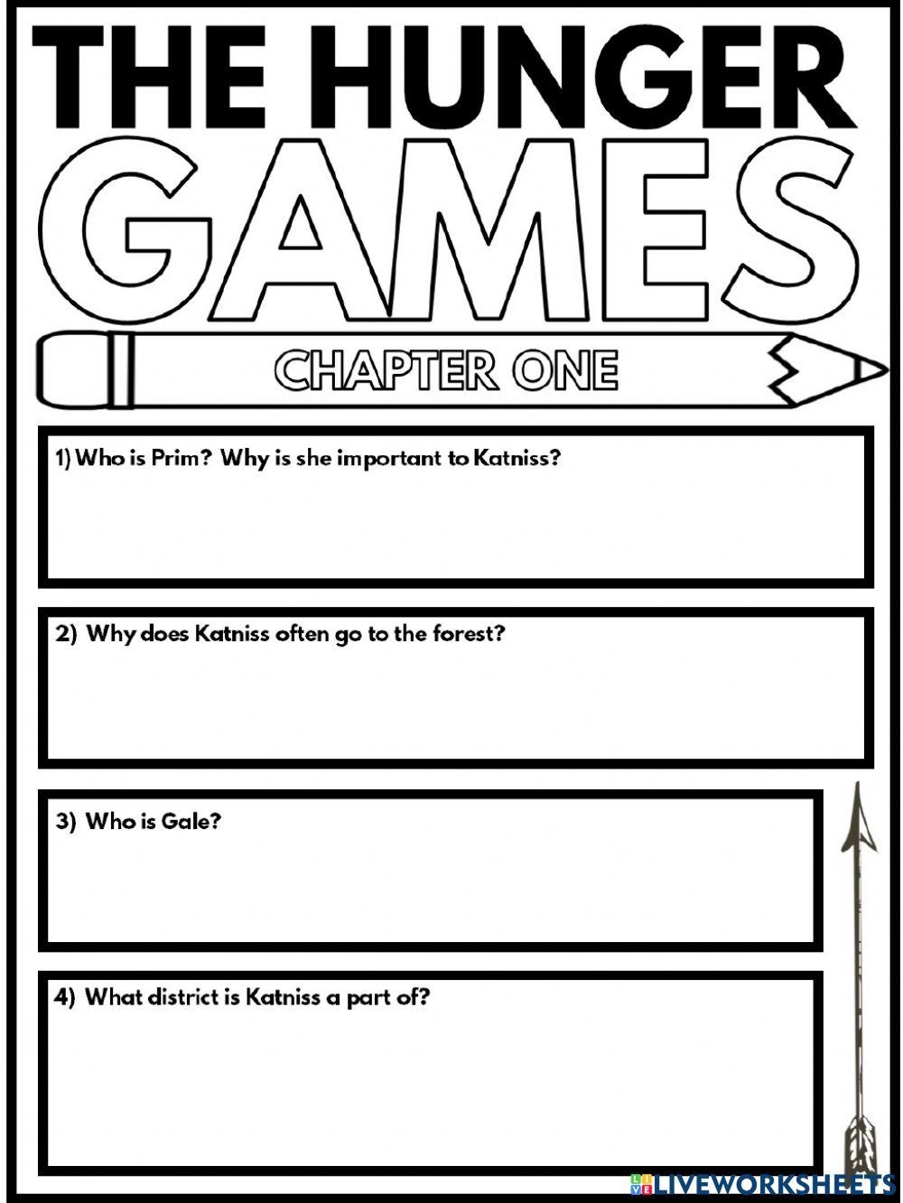 Hunger Games Theme Handout ENotes Worksheets Library