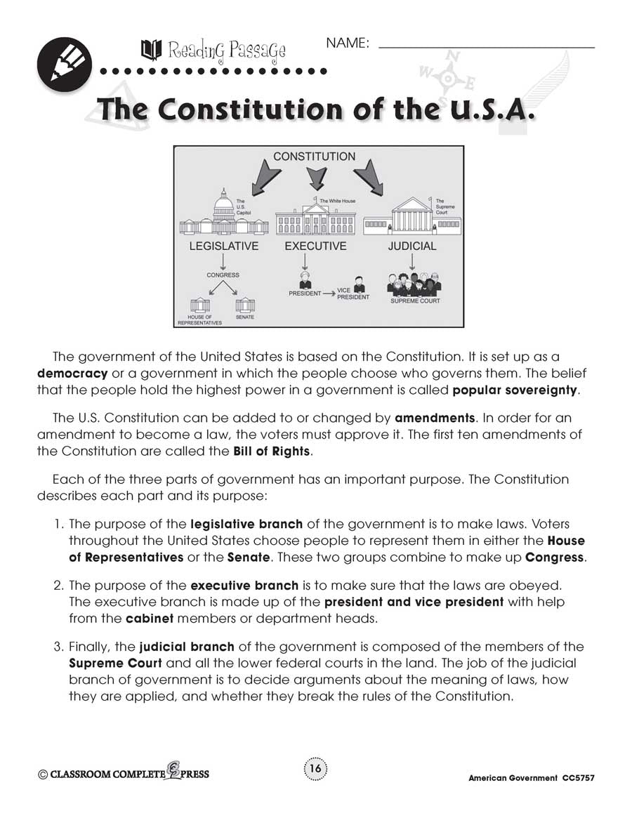 Impeachment Worksheet Foundations Of American Government Worksheets Library