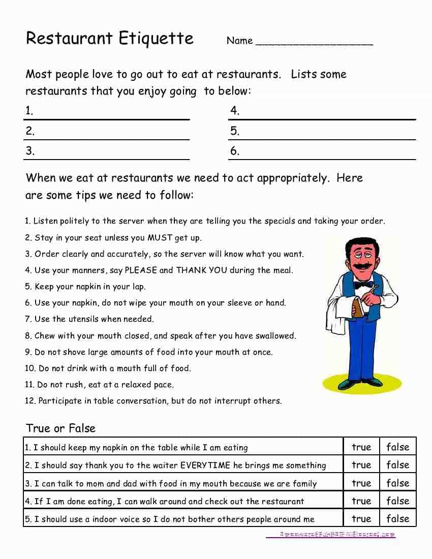 Independent Living Skills Lesson Plans U0026 Worksheets Lesson Planet Worksheets Library