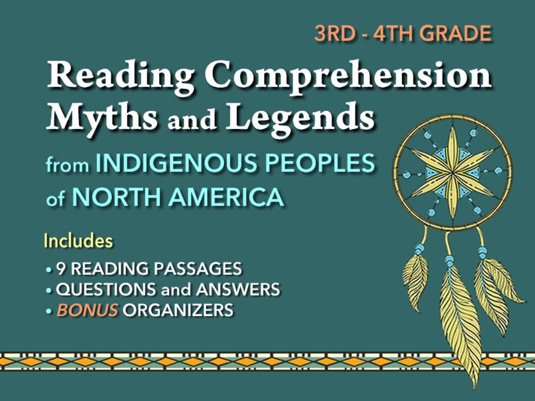 Indigenous Peoples Myths And Legends Reading Comprehension Worksheets Etsy Canada