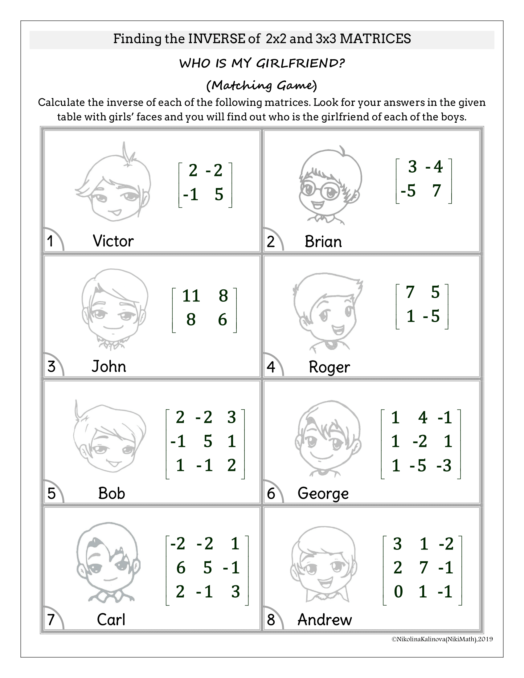 Inverse Of 2x2 And 3x3 Matrices Inverse Of 2x2 And 3x3 Matrices