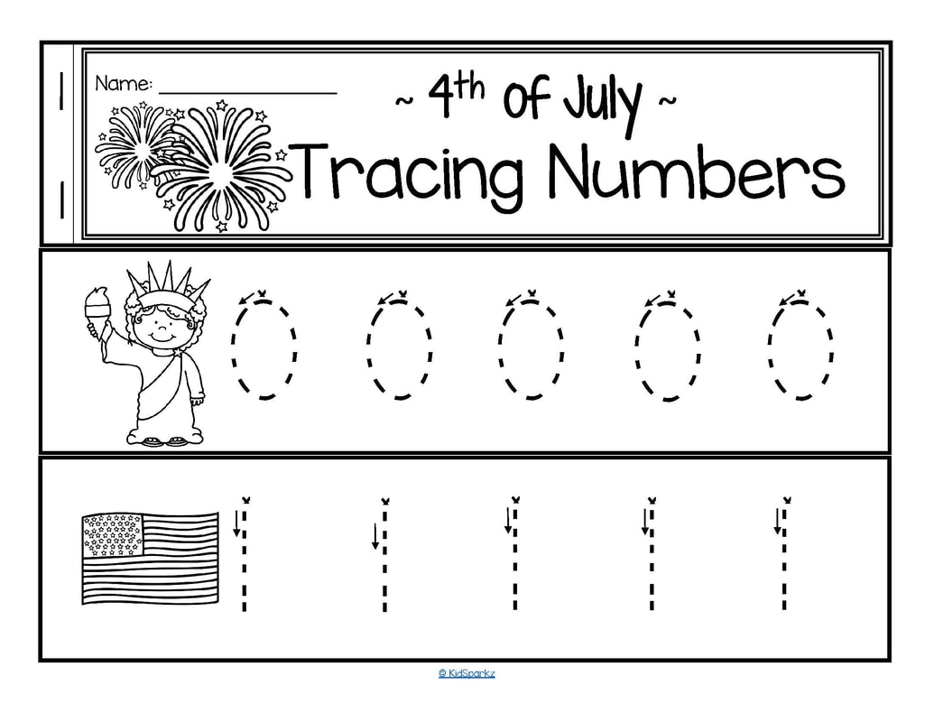 Free Kindergarten 4th Of July Worksheets