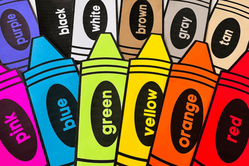 Color Preschool Printables Crayons
