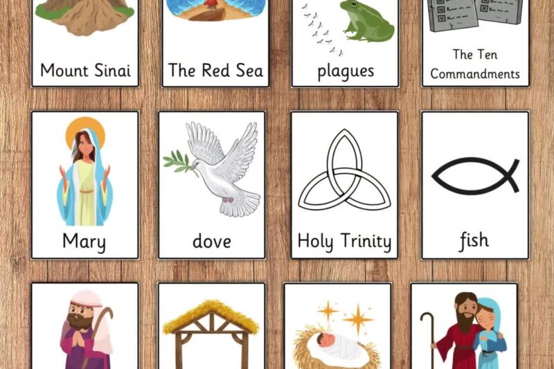 Flashcards For Preschoolers Printable Christian