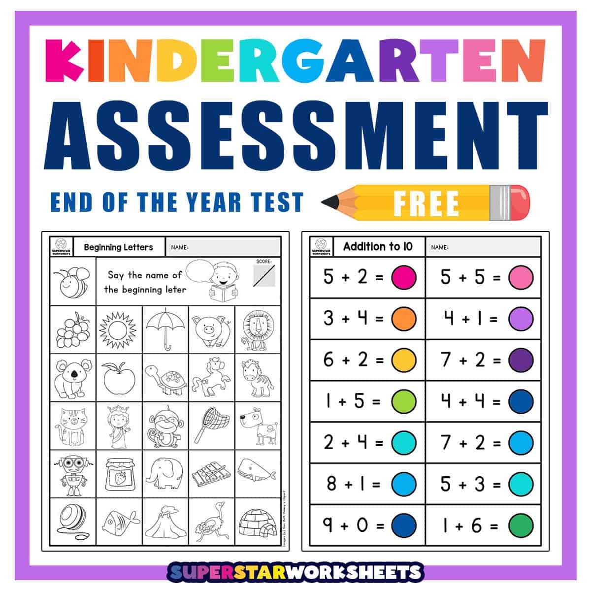 Free Kindergarten Prep Worksheets
