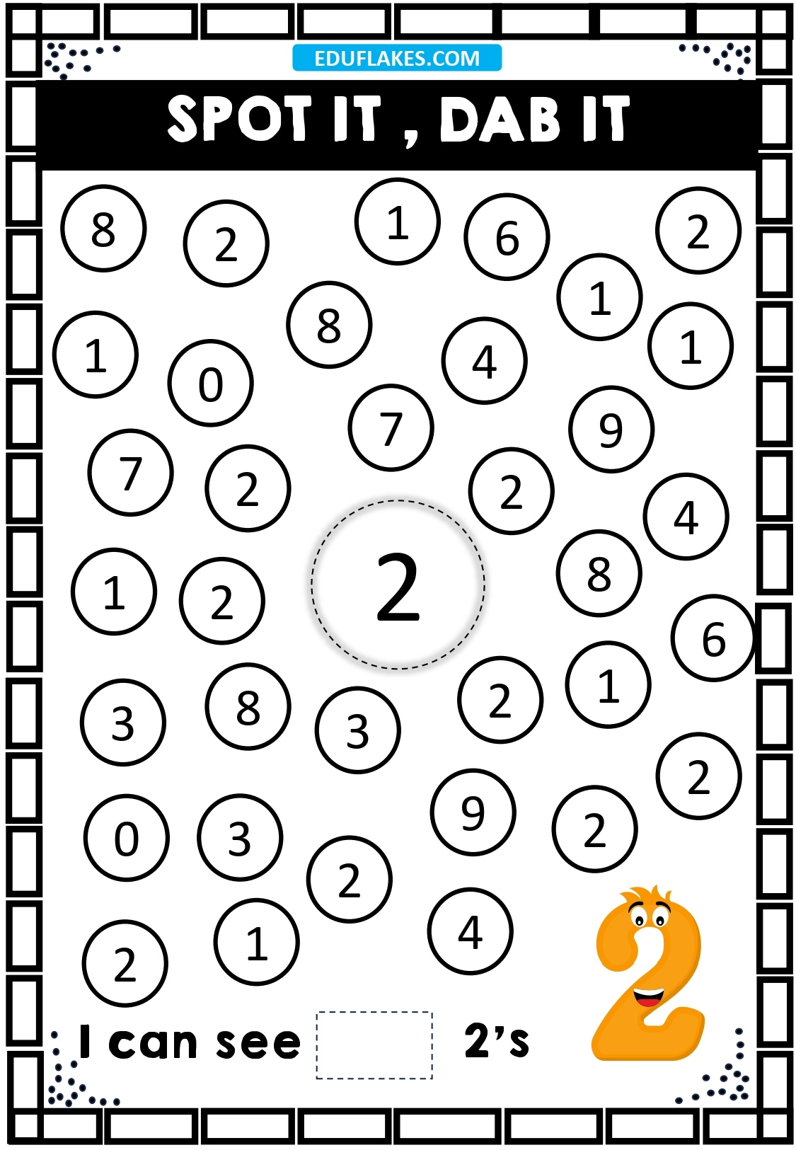Kindergarten Number Recognition Worksheets 1 To 10 Free PDF Eduflakes