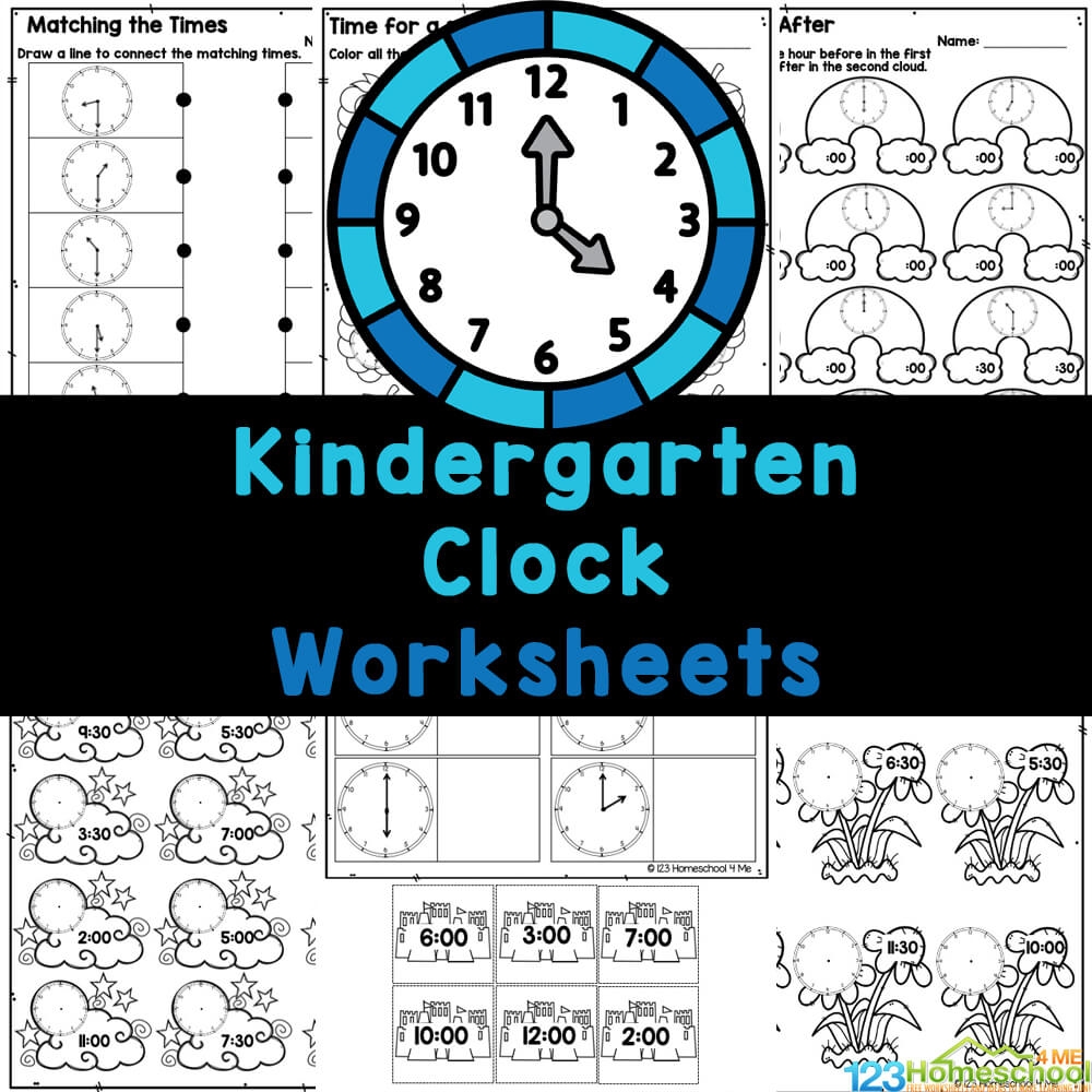 Printable Time Worksheets For Kindergarten Printable Time Worksheets For Kindergarten