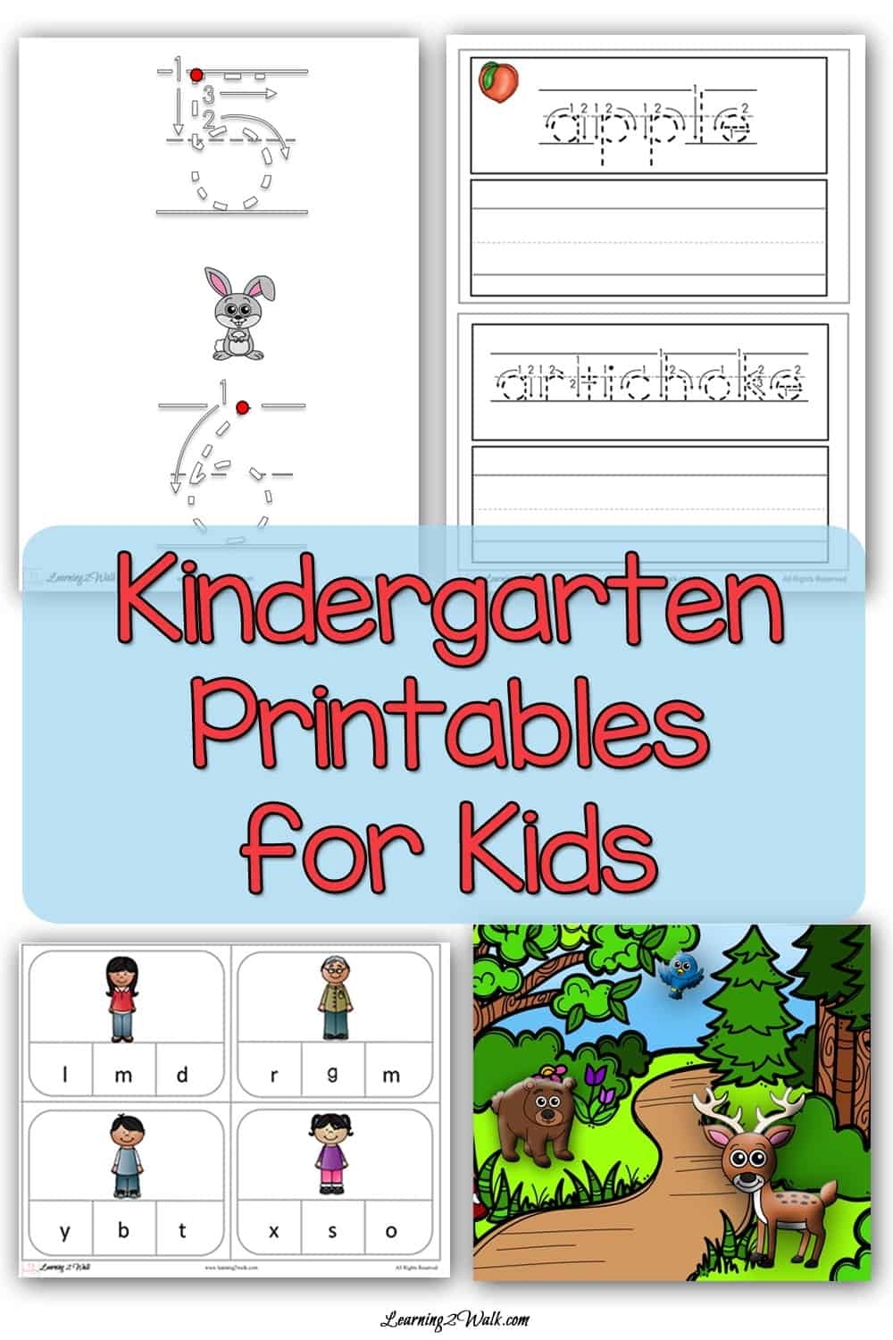 Printable Kindergarten Homeschool Worksheets