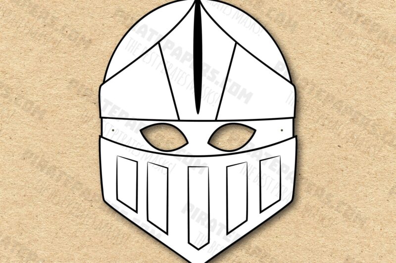 Printable Knight Masks For Preschool