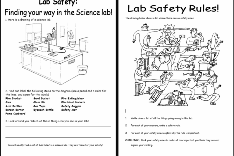 Free Printable Lab Safety Worksheets