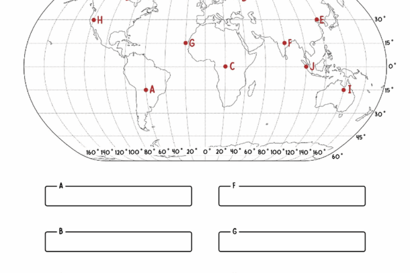 Free Printable Latitude And Longitude Worksheets